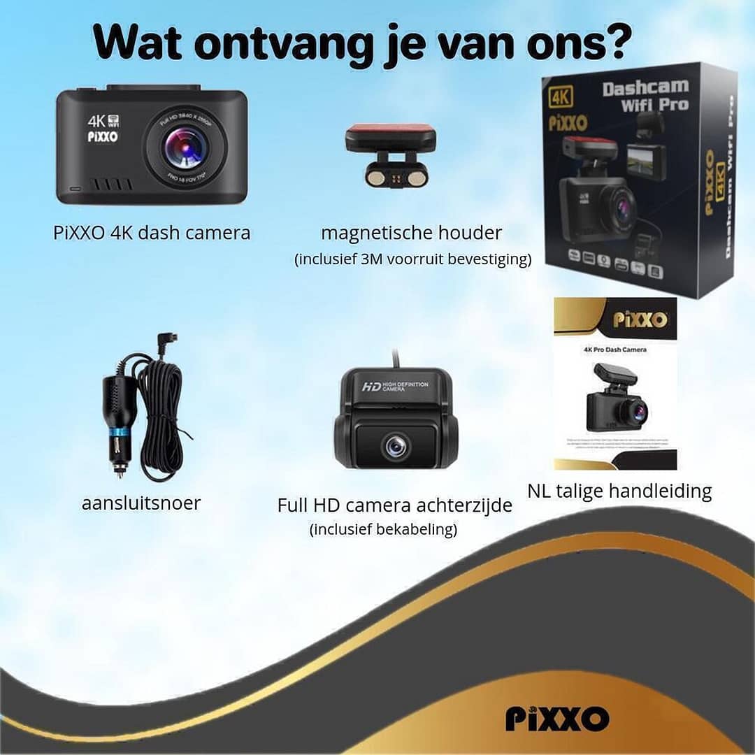Afbeelding van PiXXO® Dashcam voor Auto 4K Pro WiFi (10)