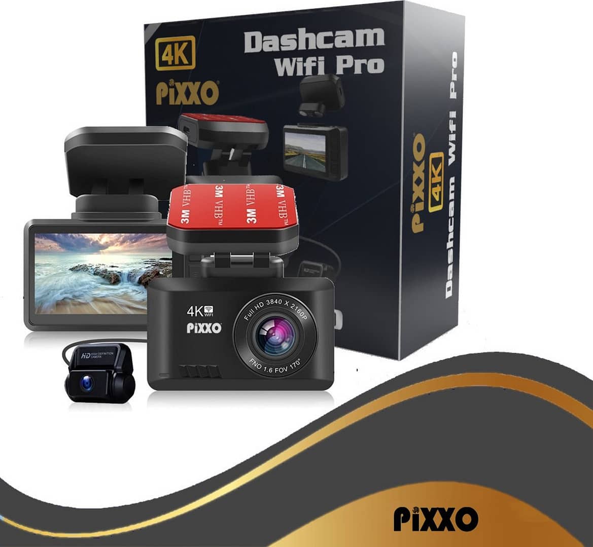 Afbeelding van PiXXO® Dashcam voor Auto 4K Pro WiFi (8)
